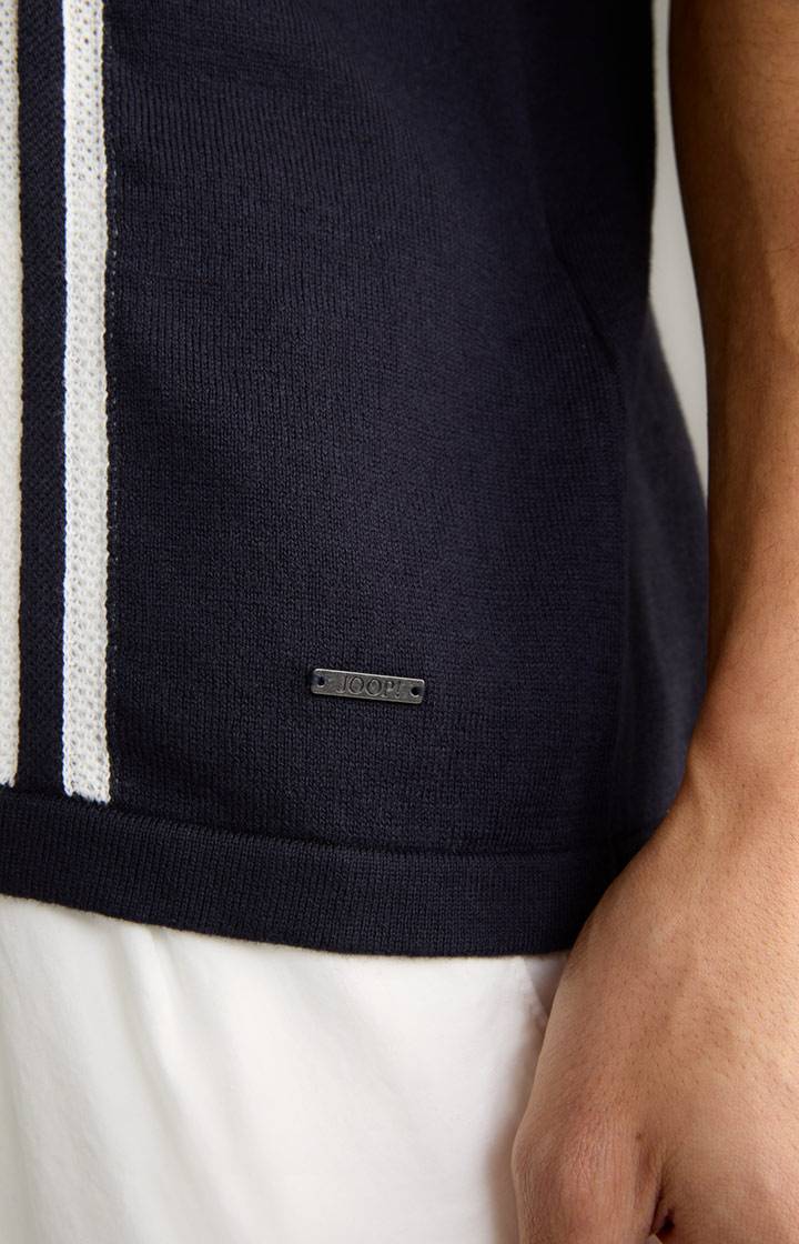 Joop Strick-Hemd Klaas in Navy Riesige Ersparnisse
