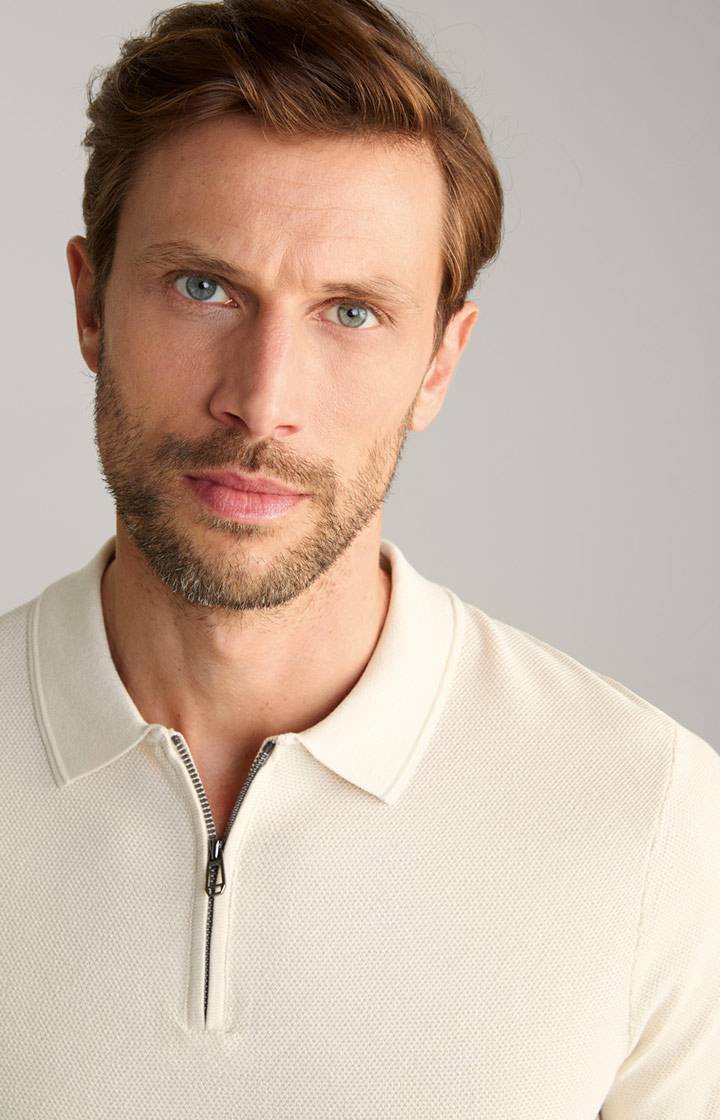 Joop Baumwoll-Poloshirt Vancro in Natural VIP-Rabatte