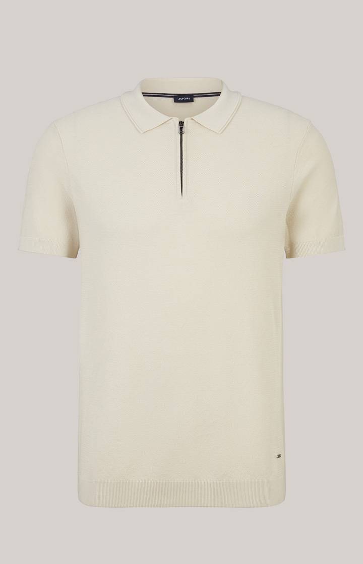 Joop Baumwoll-Poloshirt Vancro in Natural VIP-Rabatte