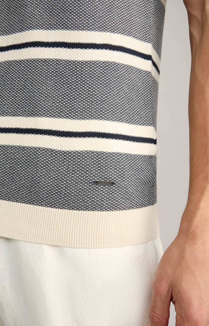 Joop Strick-Shirt Vico in Navy/Offwhite gestreift Tiefpreis