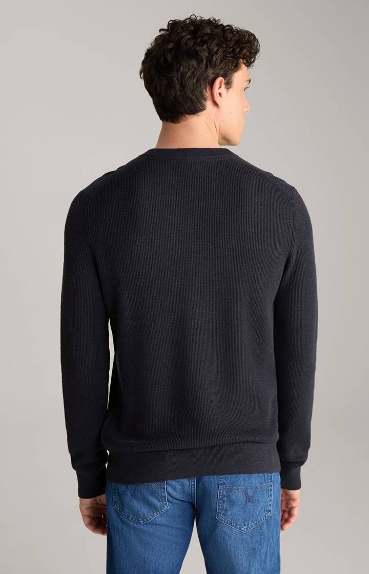 Joop Strickpullover Henley in Navy Letzte 3 Tage