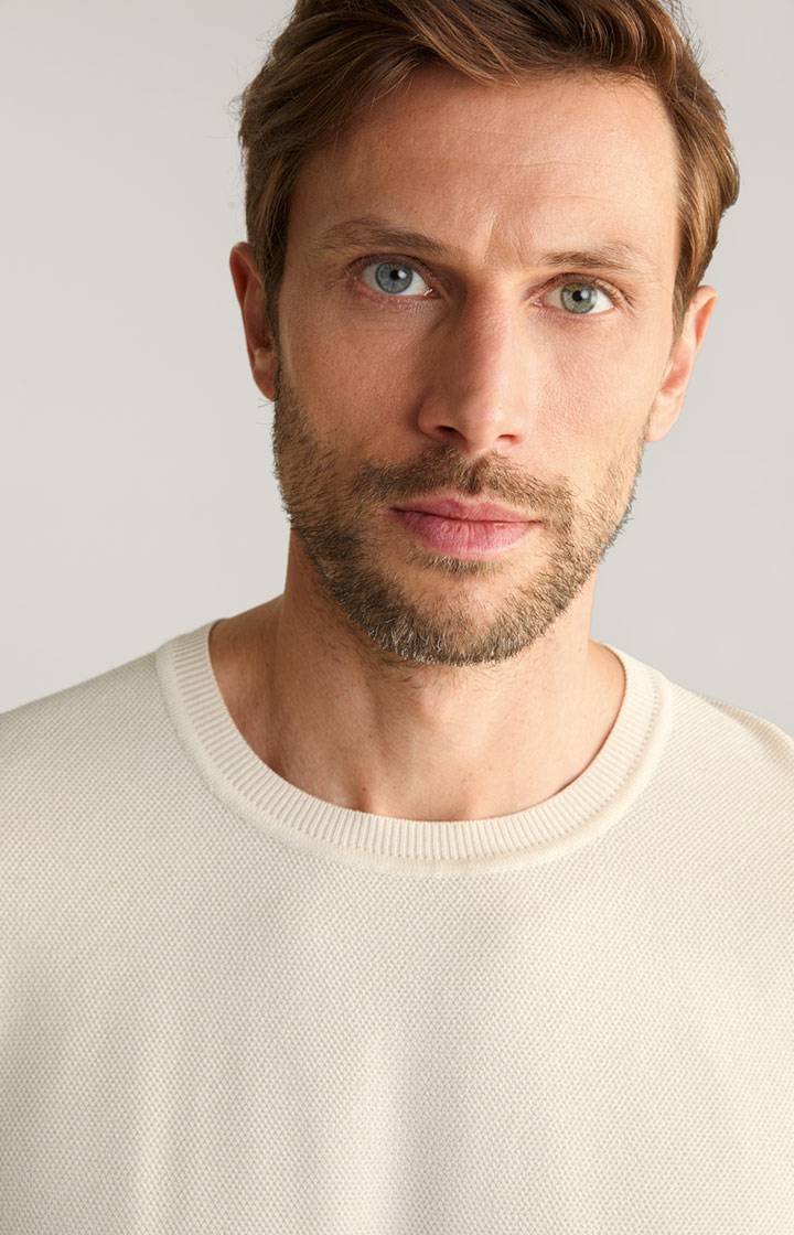 Joop Strick-Shirt Valdrio in Natural Neueste Stile