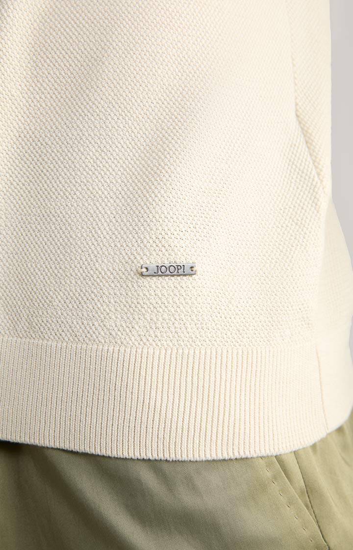 Joop Strick-Shirt Valdrio in Natural Neueste Stile