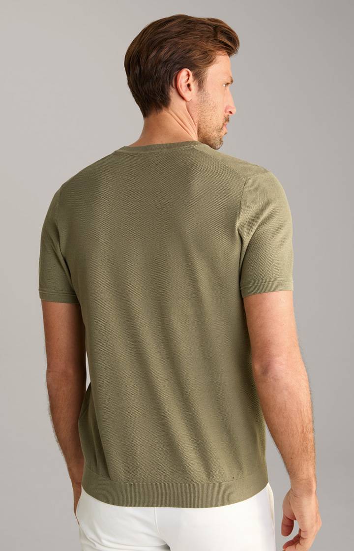 Joop Strick-Shirt Valdrio in Oliv Letzter Tag