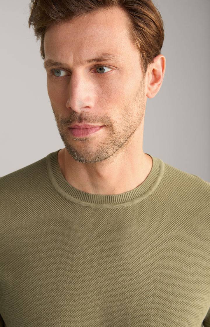 Joop Strick-Shirt Valdrio in Oliv Letzter Tag