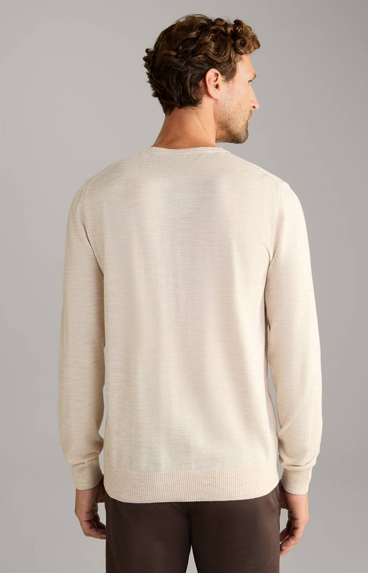 Joop Merinowoll-Pullover Denny in Hellbeige Nur für heute