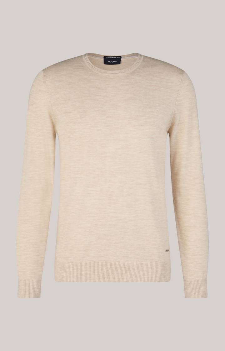 Joop Merinowoll-Pullover Denny in Hellbeige Nur für heute