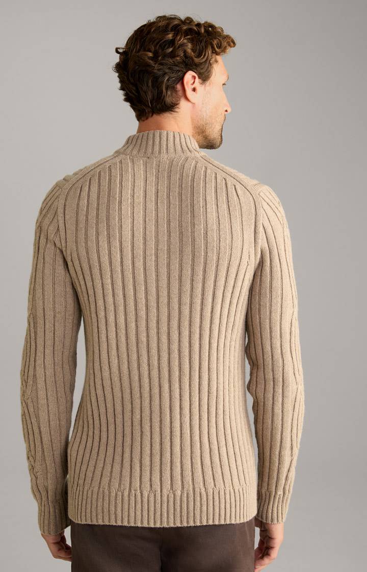 Joop Cashmere-Mix-Pullover Brianor in Hellbraun Sonderangebot der Fabrik