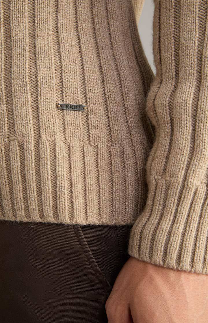 Joop Cashmere-Mix-Pullover Brianor in Hellbraun Sonderangebot der Fabrik