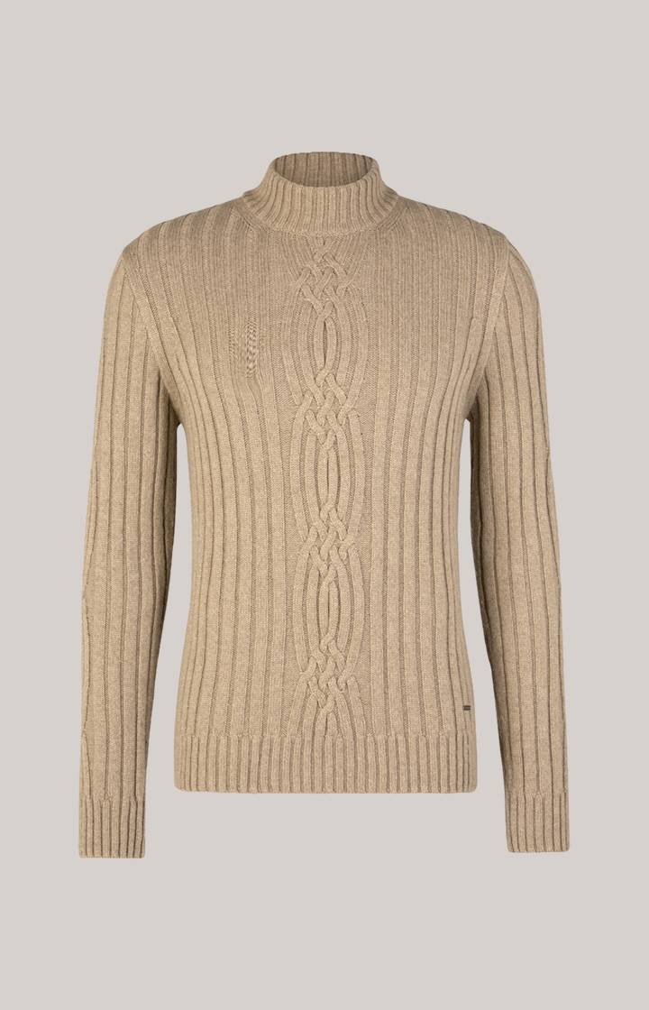 Joop Cashmere-Mix-Pullover Brianor in Hellbraun Sonderangebot der Fabrik