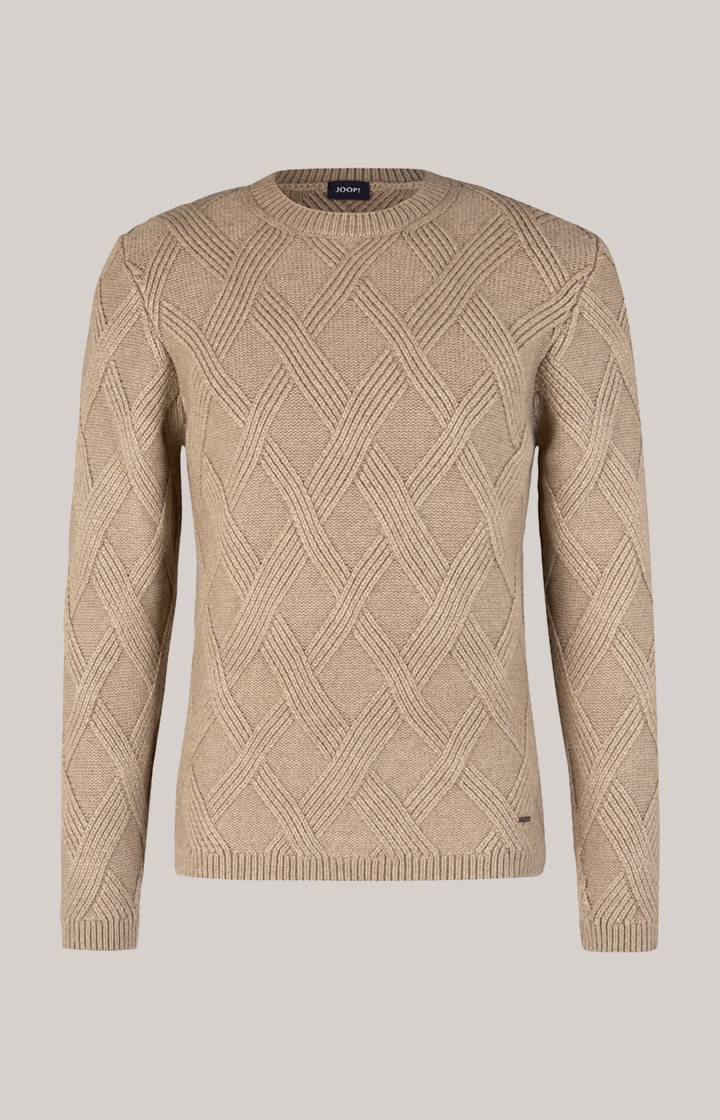 Joop Cashmere-Mix-Pullover Diamondo in Hellbraun Vierteljährliche Förderung