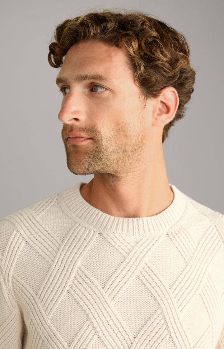 Joop Cashmere-Mix-Pullover Diamondo in Beige Discount Store für neue Produkte