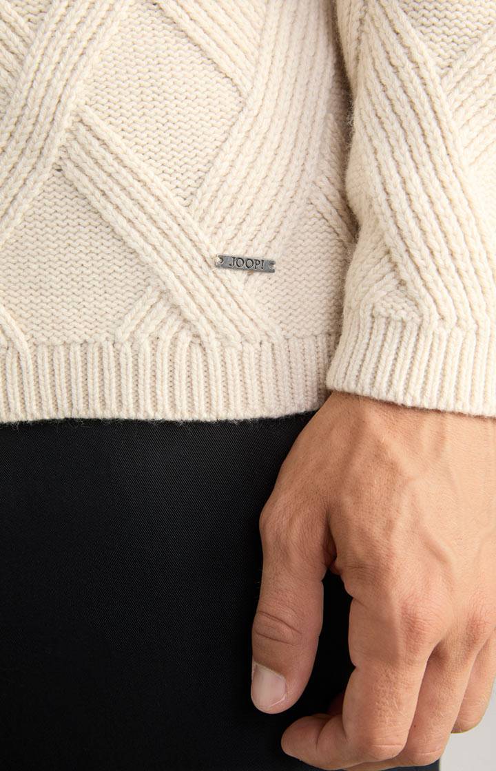 Joop Cashmere-Mix-Pullover Diamondo in Beige Discount Store für neue Produkte