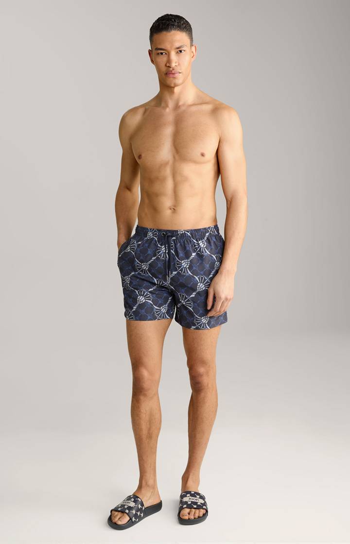 Joop Cornflower-Badeshorts Babados in Navy/Azur/Hellgrau Kostenloser Versand