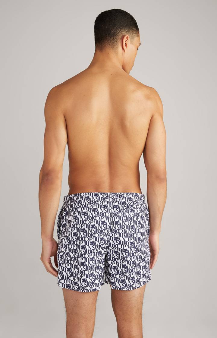 Joop Badeshorts Siesta Beach in Dunkelblau/Weiß Fabrikpreis