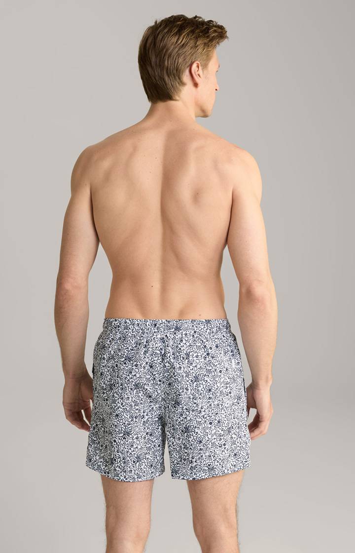 Joop Badeshorts Palolem Beach in Weiß/Blau gemustert Osterangebot