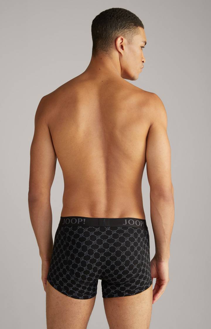Joop 3er-Pack Fine Cotton Stretch Boxer in Schwarz/Rot/Weiß gemustert Fabrikverkauf