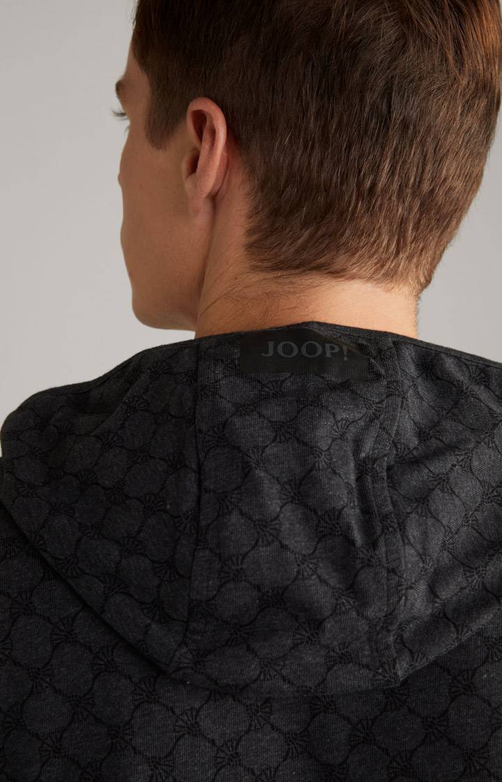 Joop Loungewear Sweatjacke in Anthrazit meliert Fabrik Onlineshop