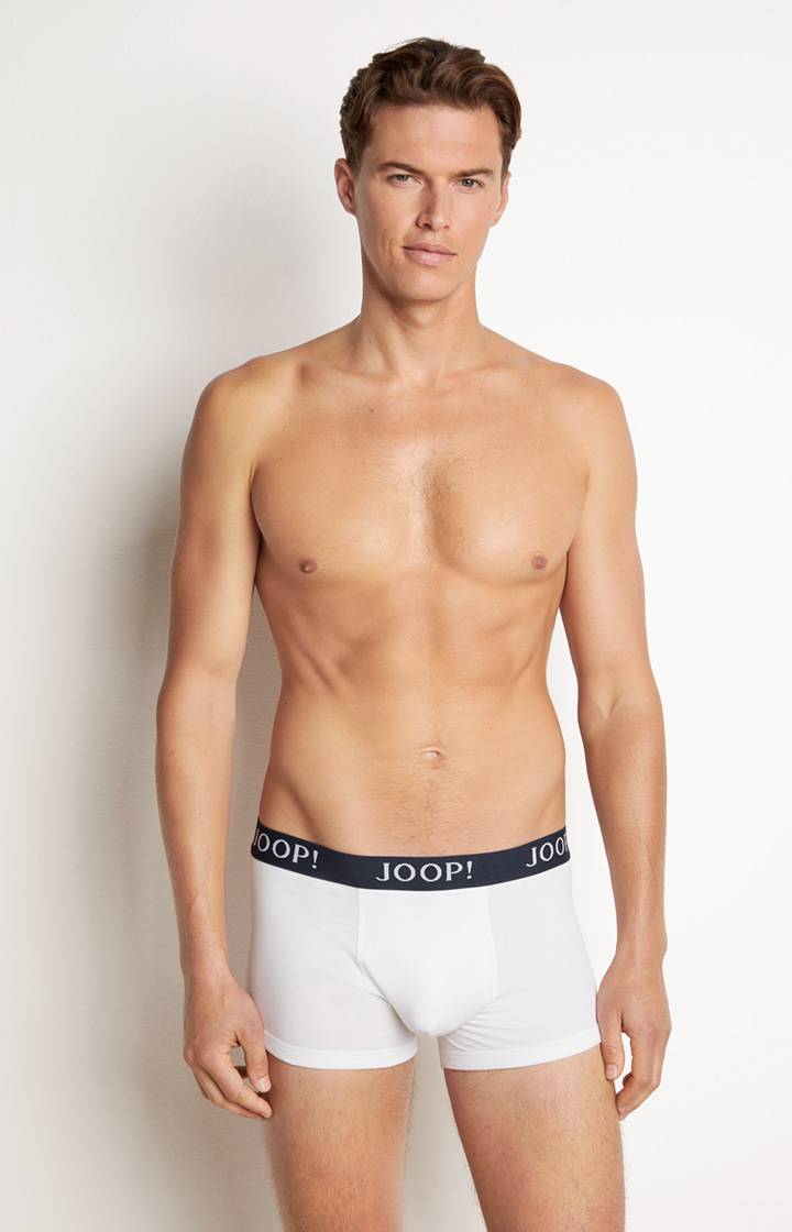 Joop 3er-Pack Fine Cotton Stretch Boxer in Dunkelblau/Weiß Weihnachtsangebot