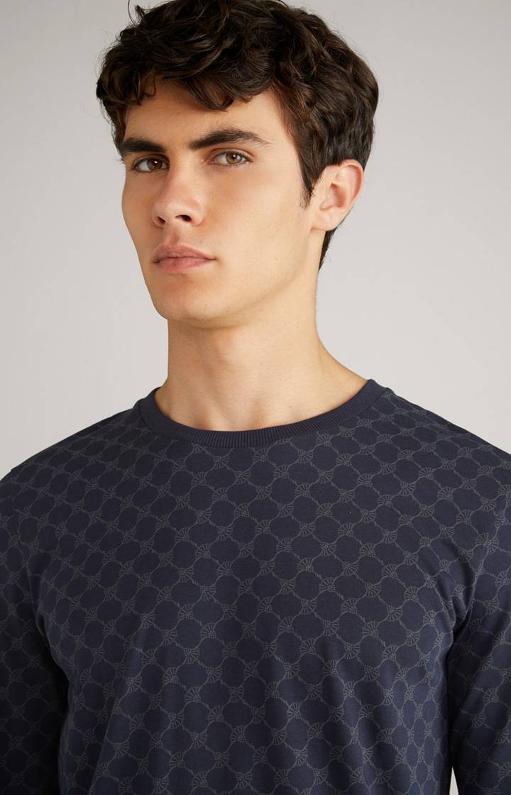 Joop Cornflower Loungewear Longsleeve in Navy gemustert Osterangebot