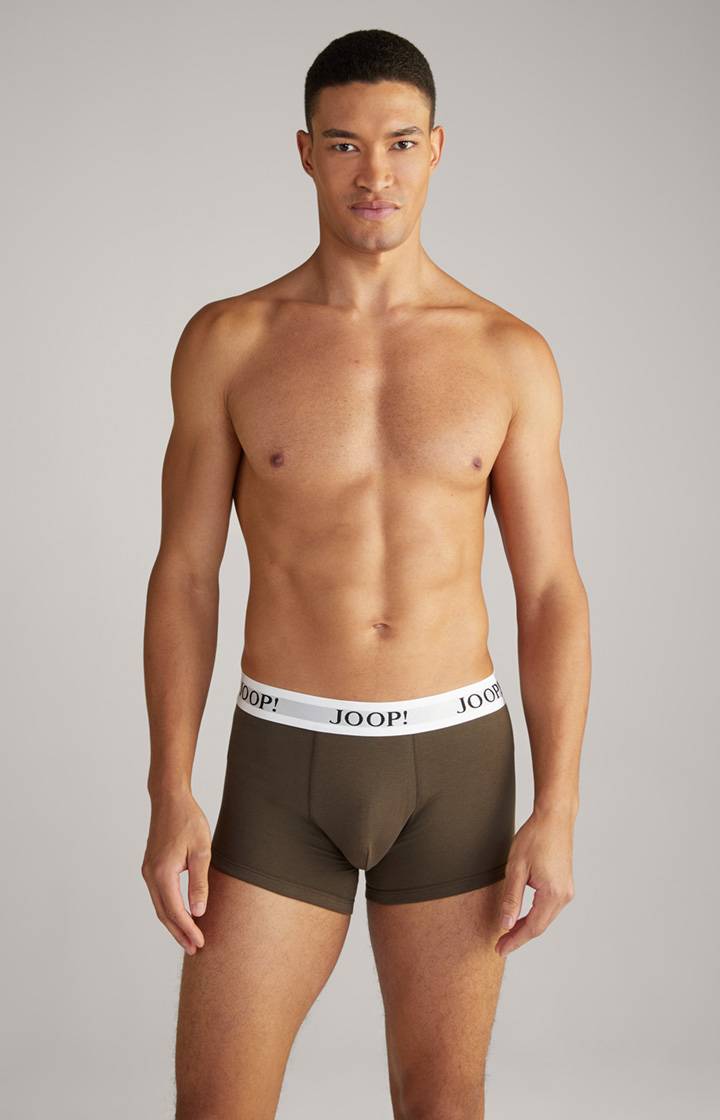 Joop 3er-Pack Fine Cotton Stretch Boxer in Dunkelblau/Bordeaux/Oliv Online Outlet