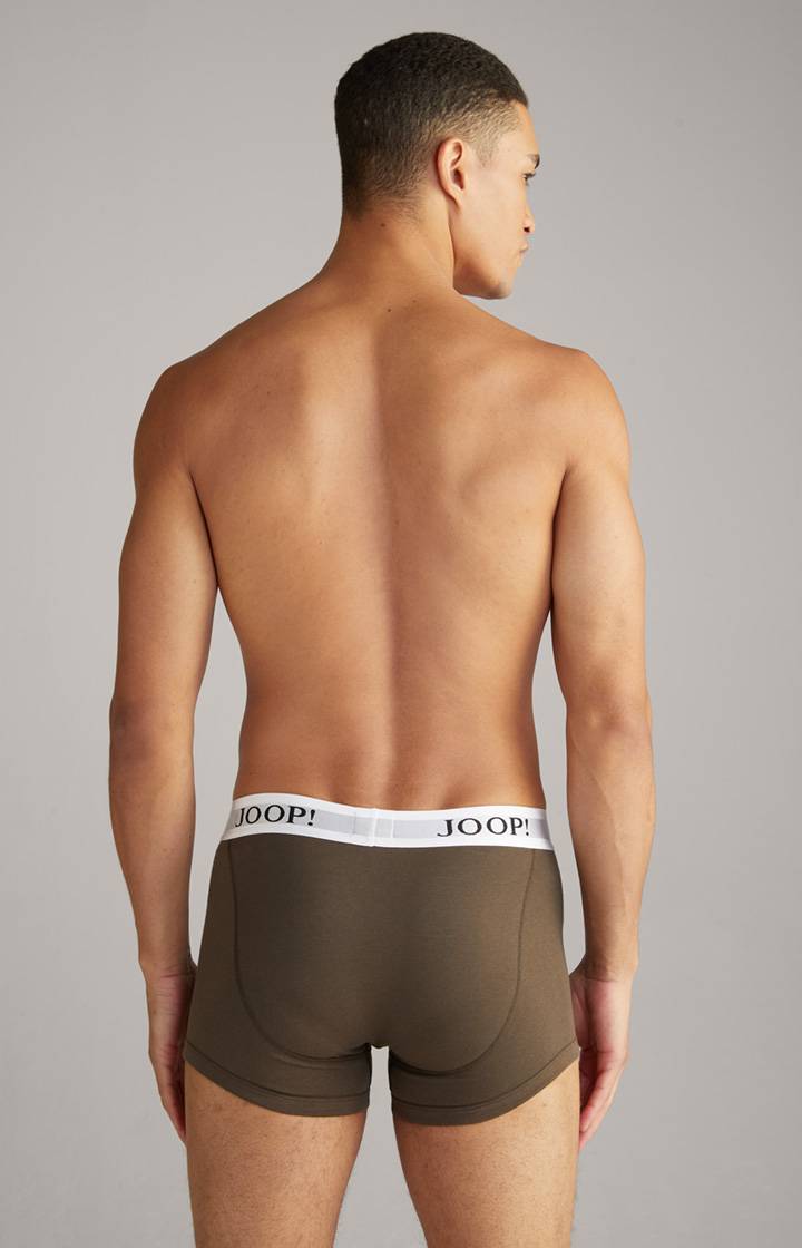 Joop 3er-Pack Fine Cotton Stretch Boxer in Dunkelblau/Bordeaux/Oliv Online Outlet