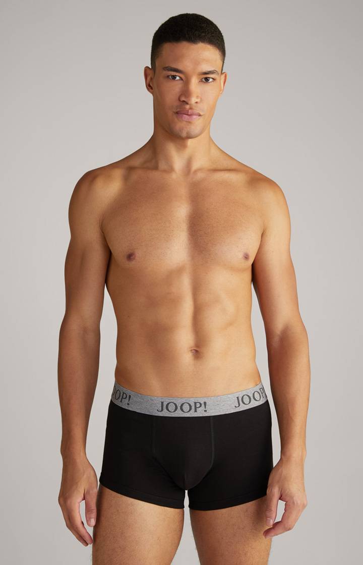 Joop 3er-Pack Fine Cotton Stretch Boxer in Schwarz/Dunkelgrau meliert Zeitlich begrenztes Angebot