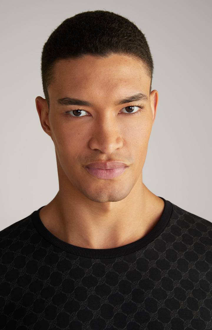 Joop Loungewear Longsleeve in Schwarz gemustert Blitzangebot