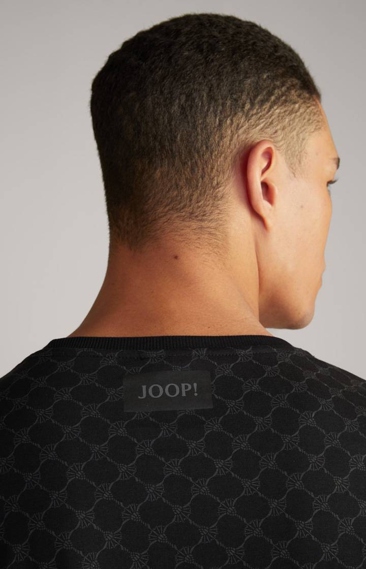 Joop Loungewear Longsleeve in Schwarz gemustert Blitzangebot