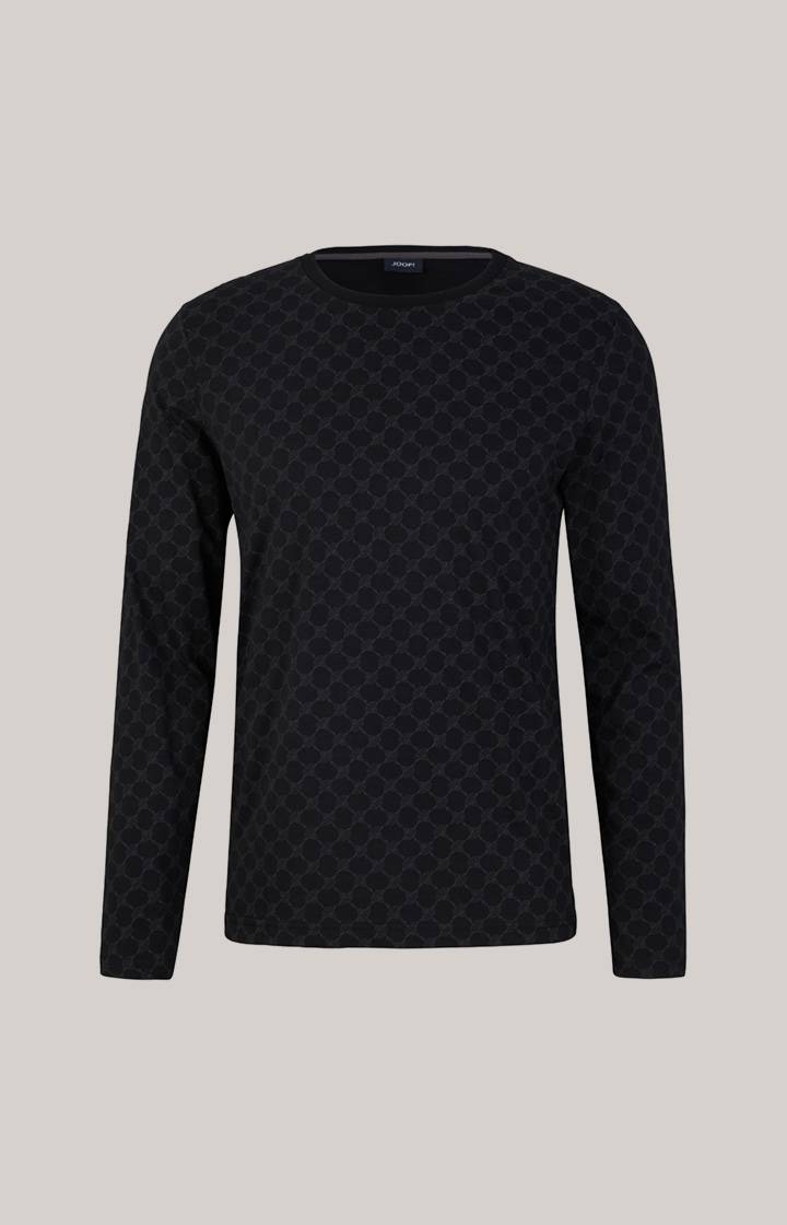 Joop Loungewear Longsleeve in Schwarz gemustert Blitzangebot