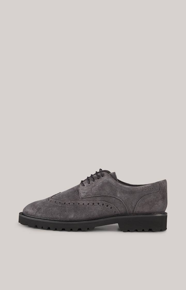 Joop Brogue Lace-up Velluto New Danilo in Dunkelgrau Heißer Verkauf