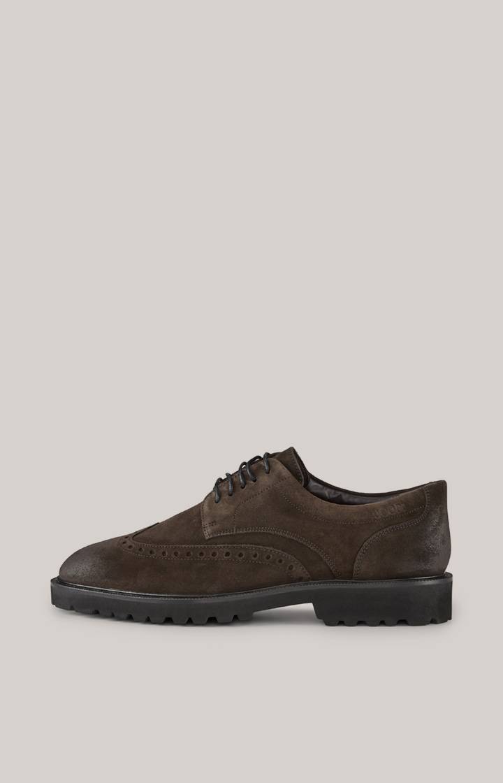 Joop Brogue Lace-up Velluto New Danilo in Dunkelbraun Neueste Mode