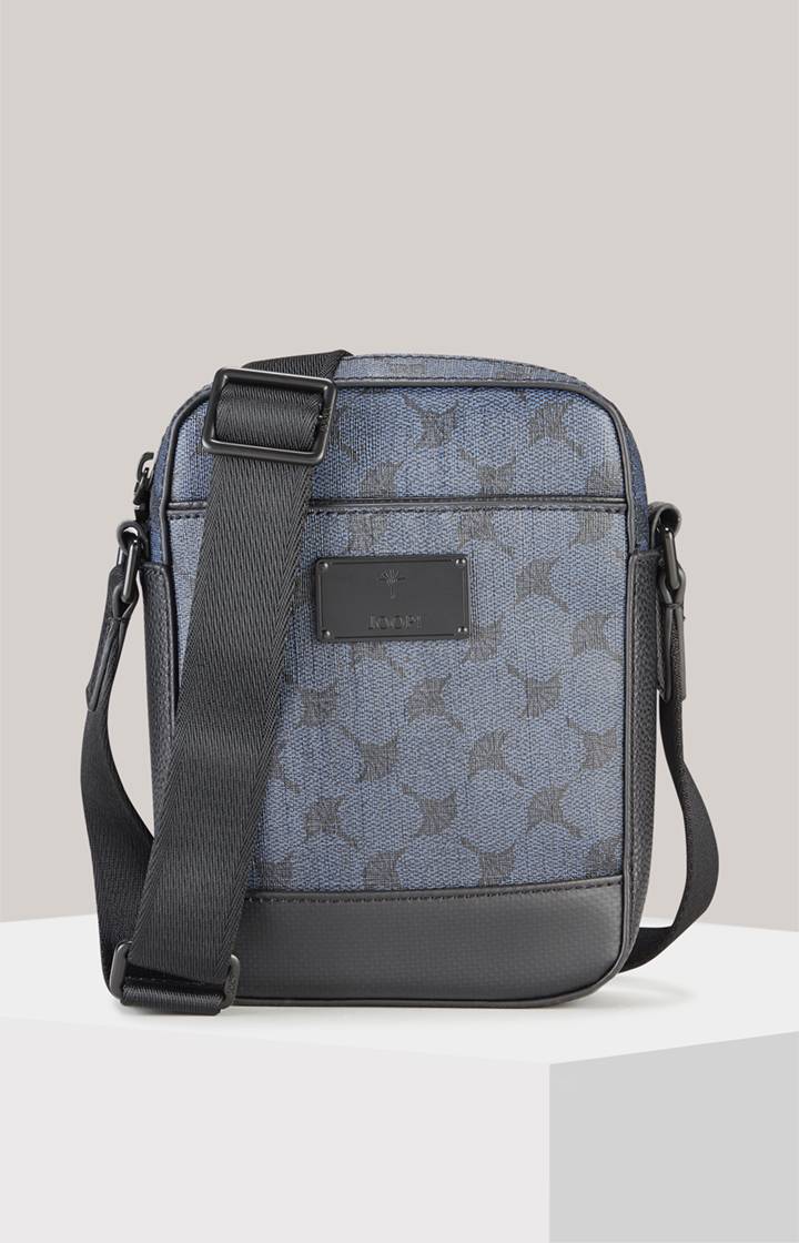 Joop Schultertasche Mazzolino Rafael in Dunkelblau gemustert Wochenangebot