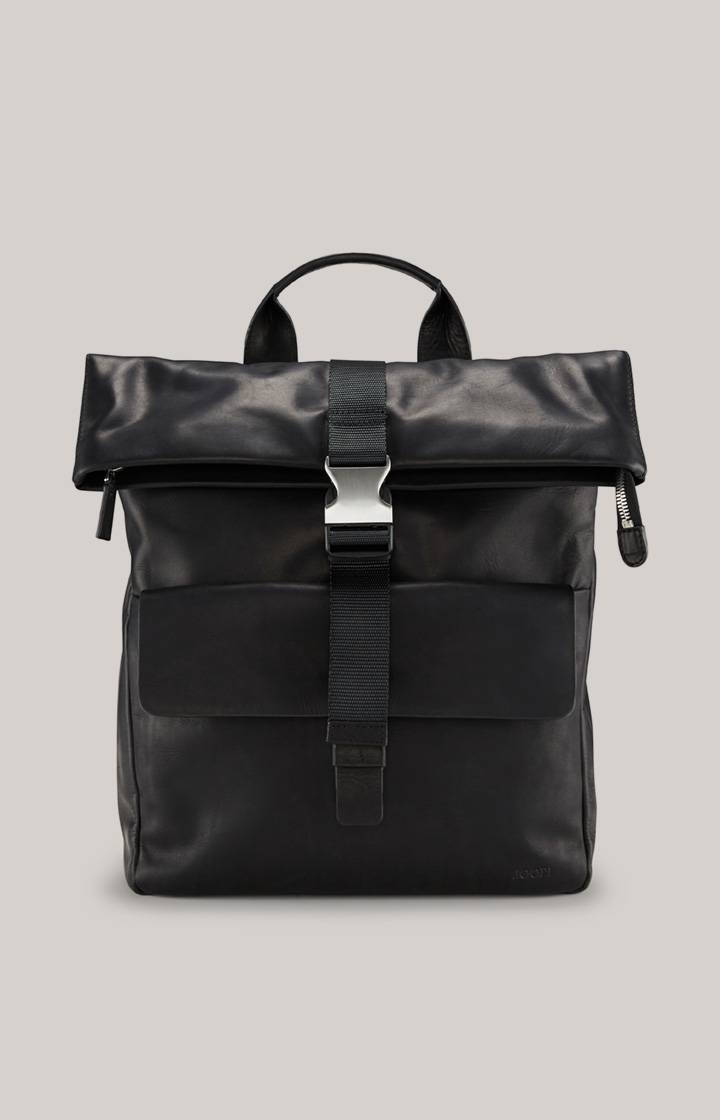 Joop Leder-Rucksack Loreto Rico in Schwarz Letzter Tag