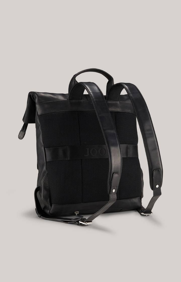 Joop Leder-Rucksack Loreto Rico in Schwarz Letzter Tag