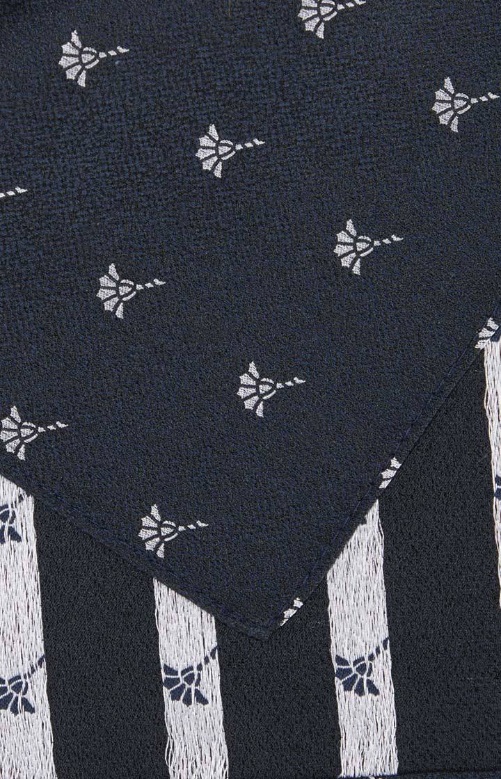 Joop Cornflower Seiden-Einstecktuch in Navy gemustert Neueste Stile