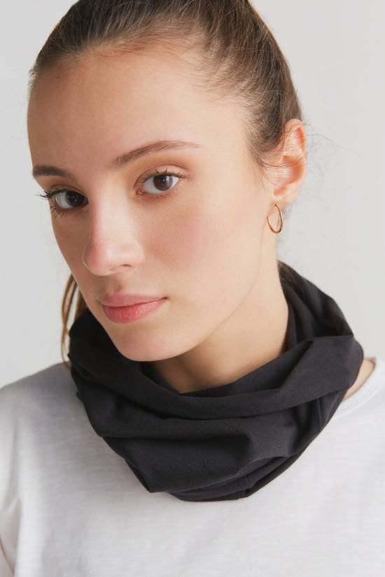 Leela Cotton 9625-021 | Unisex Schlauchschal - Schwarz Exklusive Angebote