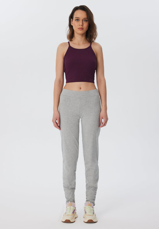 Leela Cotton 4415G | Damen Yogahose stretch - Hellgrau Neuheiten