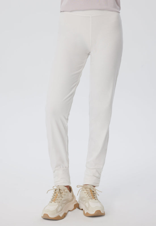 Leela Cotton 4415W | Damen Yogahose stretch - Naturweiss Saisonale Angebote