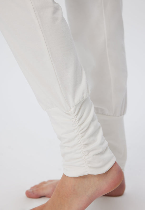 Leela Cotton 4415W | Damen Yogahose stretch - Naturweiss Saisonale Angebote