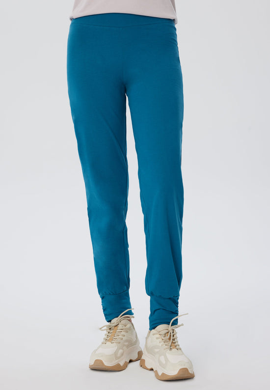 Leela Cotton 4415P | Damen Yogahose stretch - Petrol Räumungsverkauf