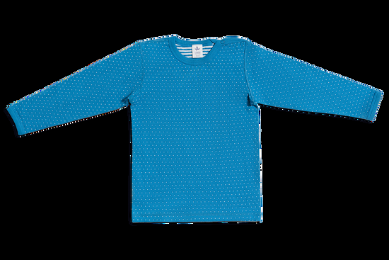 Leela Cotton 2650BW | Baby Wendelangarmshirt - Saphirblau-Naturweiss Kostenlose Rückgabe