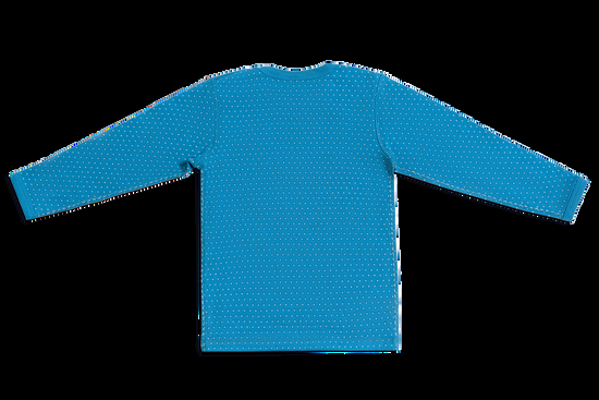 Leela Cotton 2650BW | Baby Wendelangarmshirt - Saphirblau-Naturweiss Kostenlose Rückgabe