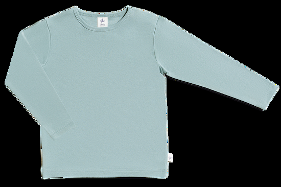 Leela Cotton 2286 | Baby Basic Langarmshirt - Taubenblau Begrenzte Freigabe
