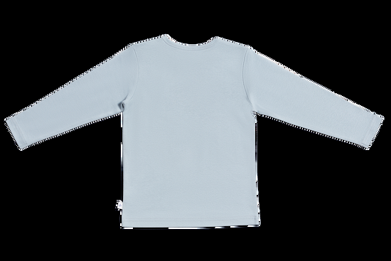 Leela Cotton 2063 | Baby Basic Langarmshirt - Hellgrau Neueste Stile