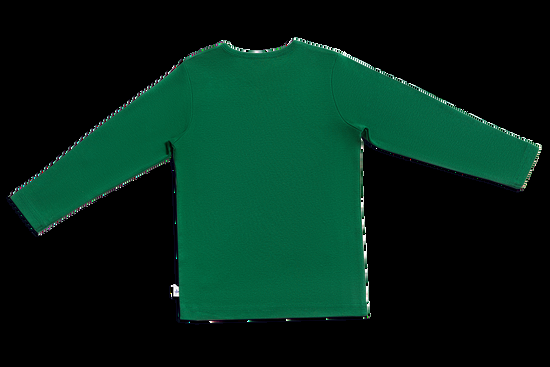 Leela Cotton 2062 | Baby Basic Langarmshirt - Moosgrün Letzte 2 Tage