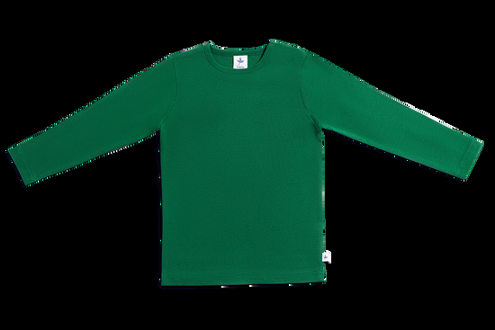 Leela Cotton 2062 | Baby Basic Langarmshirt - Moosgrün Letzte 2 Tage