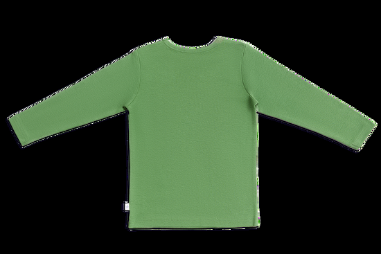 Leela Cotton 2060W | Baby Basic Langarmshirt - Waldgrün Letzter Tag