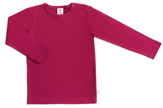 Leela Cotton 2060F | Baby Basic Langarmshirt - Fuchsia Bis zu 50% Rabatt