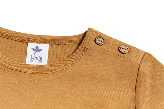 Leela Cotton 2060 IN | Baby Basic Langarmshirt - Ingwer Bis zu 65% Rabatt